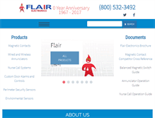 Tablet Screenshot of flairsecurity.com